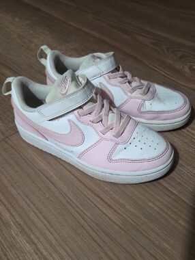 Nike Kids' Court Borough Low Sneakers - White/Pink